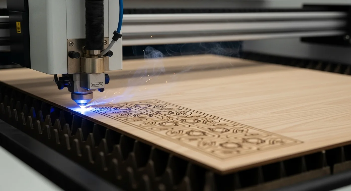 A detailed laser-cut product