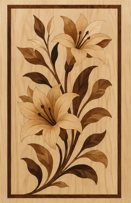 Marquetry Wall Panel Design