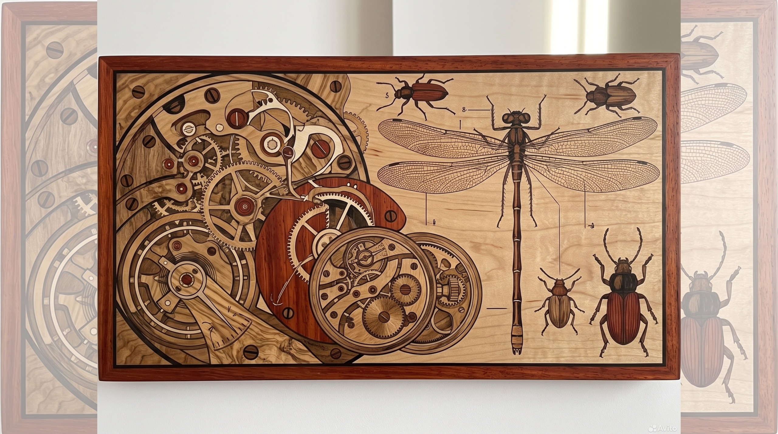 Wood Marquetry Design and Pressing