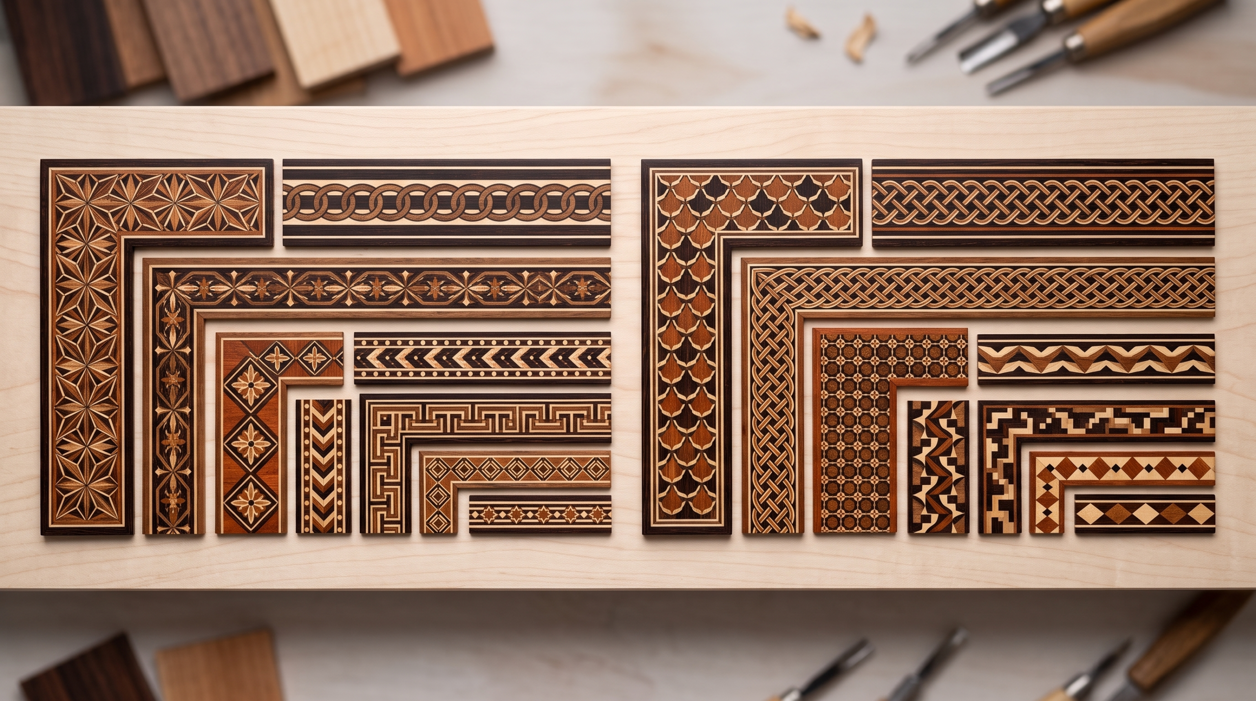 Luxury Wood Inlay Contrast Detail